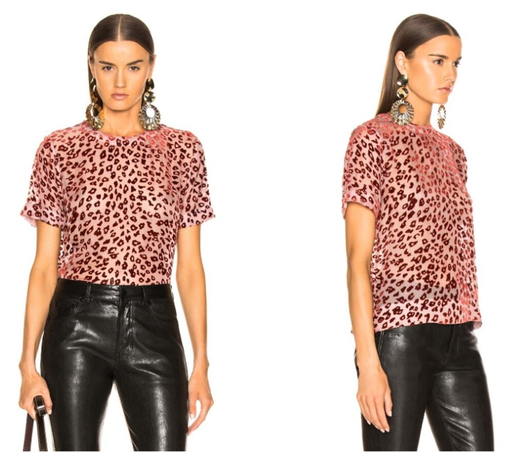 NWOT Rag & Bone Gia Top in Pink Rust Size Large